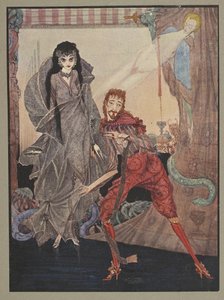 Lady Ligeia.
"Ligeia" es un relato corto de Edgar Allan Poe. La historia sigue a un narrador sin nombre y a su esposa Ligeia, una hermosa e inteligente mujer de pelo negro. Ella cae enferma, compone "El gusano conquistador" y cita versos atribuidos a Josep