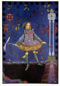 En la tumba del padre de la princesa creció un rosal - El porquerizo - en "Cuentos de hadas" de Hans Christian Andersen, ilustrado por Harry Clarke de Harry Clarke