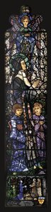 La bendita Julie con dos niños, 1927 de Harry Clarke