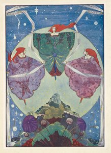 La colina de los elfos. Bailaban con chales tejidos con niebla y luz de luna. de Harry Clarke