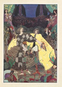 El Jardín del Paraíso. "¡Ahora comenzaremos nuestros bailes!" gritaron las hadas. de Harry Clarke