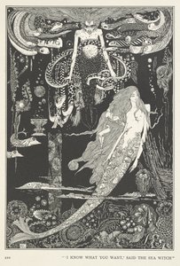 La Pequeña Doncella del Mar. "Sé lo que quieres", dijo la Bruja del Mar. de Harry Clarke
