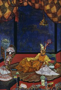 El ruiseñor, cuento de hadas de Hans Christian Andersen (1805-1875), ilustración de Harry Clarke (1890-1931)