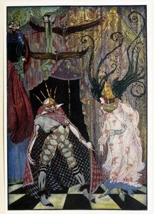 El compañero de viaje: "Que le corten la cabeza" - en "Cuentos de hadas" de Hans Christian Andersen, ilustrado por Harry Clarke de Harry Clarke