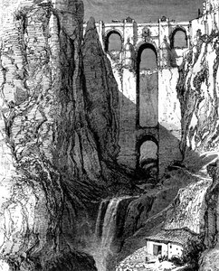 Puente Nuevo, Ronda, España, siglo XIX de Harry Fenn