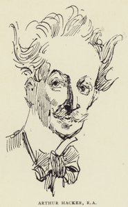 Arthur Hacker, RA de Harry Furniss