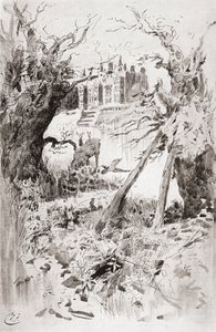Bleak House. Ilustración de Harry Furniss para la novela de Charles Dickens Bleak House, de The Testimonial Edition, publicada en 1910. de Harry Furniss