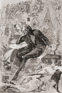 David Copperfield. Ilustración de Harry Furniss para la novela de Charles Dickens David Copperfield, de The Testimonial Edition, publicada en 1910. de Harry Furniss
