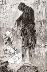 Ilustración de Cuento de Navidad de Los libros de Navidad de Charles Dickens