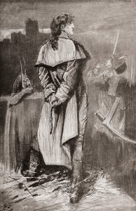 Ilustración para la novela de Charles Dickens Historia de dos ciudades