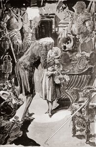 Ilustración para The Old Curiosity Shop de Charles Dickens de Harry Furniss