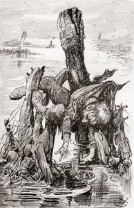 Ilustración para The Old Curiosity Shop de Charles Dickens de Harry Furniss
