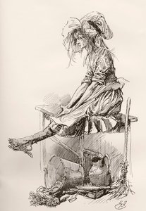 Ilustración para The Old Curiosity Shop de Charles Dickens de Harry Furniss