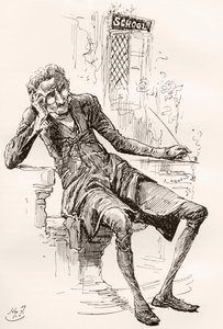 Ilustración para The Old Curiosity Shop de Charles Dickens