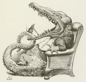 Ilustración para Sylvie y Bruno de Lewis Carroll de Harry Furniss