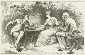 Ilustración para Sylvie y Bruno de Lewis Carroll de Harry Furniss