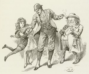 Ilustración para Sylvie y Bruno de Lewis Carroll de Harry Furniss