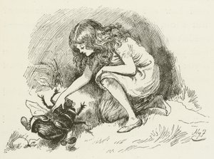 Ilustración para Sylvie y Bruno de Lewis Carroll