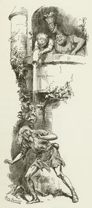 Ilustración para Sylvie y Bruno de Lewis Carroll de Harry Furniss