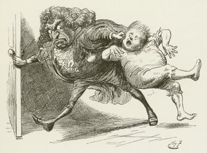 Ilustración para Sylvie y Bruno de Lewis Carroll de Harry Furniss