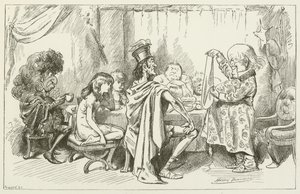 Ilustración para Sylvie y Bruno de Lewis Carroll de Harry Furniss