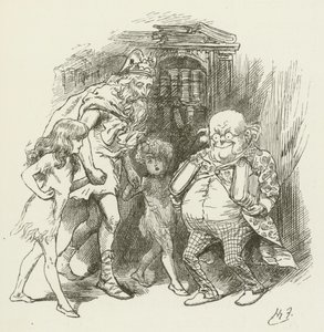 Ilustración para Sylvie y Bruno de Lewis Carroll de Harry Furniss