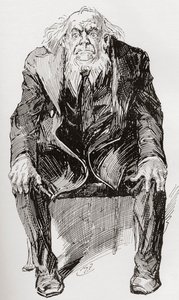 Provisiones. Ilustración de Harry Furniss para la novela de Charles Dickens Grandes esperanzas, de The Testimonial Edition publicada en 1910. de Harry Furniss
