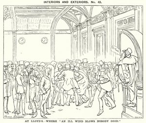 Caricatura de Punch: En Lloyd