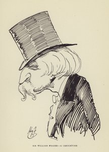 Sir William Fraser, una caricatura de Harry Furniss
