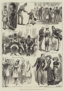 Bocetos en el vestíbulo de la Cámara de los Comunes de Harry Furniss