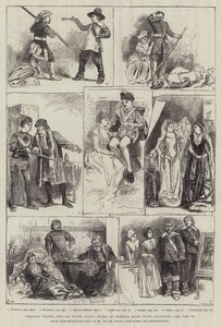 Tableaux Vivants de las novelas de Sir Walter Scott, en Cromwell House, South Kensington