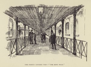 El famoso camino cubierto, The Rope Walk de Harry Furniss