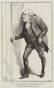El difunto Capitán Sir Ralph Gosset, como Sargento de Armas de la Cámara de los Comunes de Harry Furniss