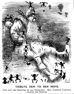 Tributo a Ben Nevis, 1883 de Harry Furniss