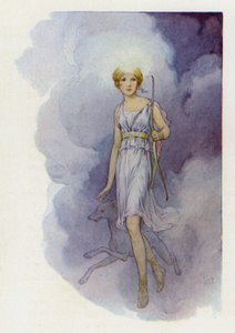 Se llamaba Diana (litografía en color) de Harry George Theaker
