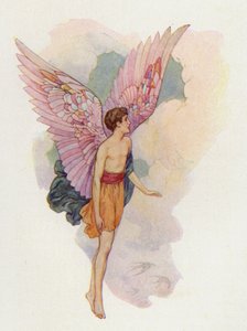 Ícaro (litografía en color) de Harry George Theaker