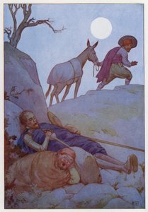 Ilustración para Don Quijote (litografía en color)