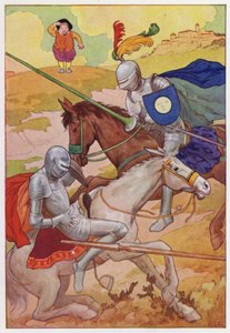 Ilustración para Don Quijote (litografía en color)