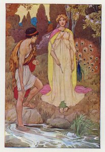 Jason y Juno (litografía en color) de Harry George Theaker