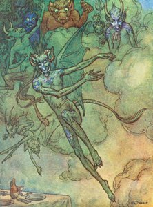 The Lay Of St Cuthbert, A Legend Of The North Countree (litografía en color) de Harry George Theaker
