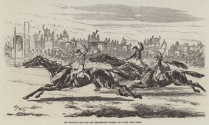 El calor decisivo para las Cesarewitch Stakes, 1857 de Harry Hall