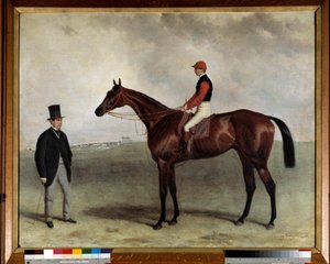 El caballo de carreras Gladiator en 1865 de Harry Hall