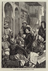 Egipto, leyendo el Discurso de la Reina en El Cairo de Harry Hamilton Johnston