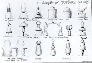 Ejemplos de trabajo de topiaria, 1902