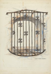 Reja de hierro en la ventana