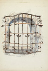 Reja de hierro en la ventana