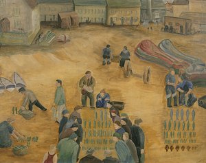 Venta de Pescado, 1938 de Harry Mitten Wilson