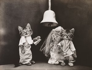 Serie Gatitos: Boda, c.1914 (grabado en plata)