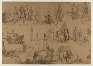Seis escenas de la vida de Juana de Arco de Hartmann et Fils Manufactory