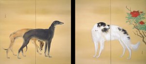 Hashimoto Kansetsu, perros europeos